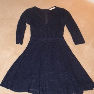 Adorable LUSH Lace Dress in Navy